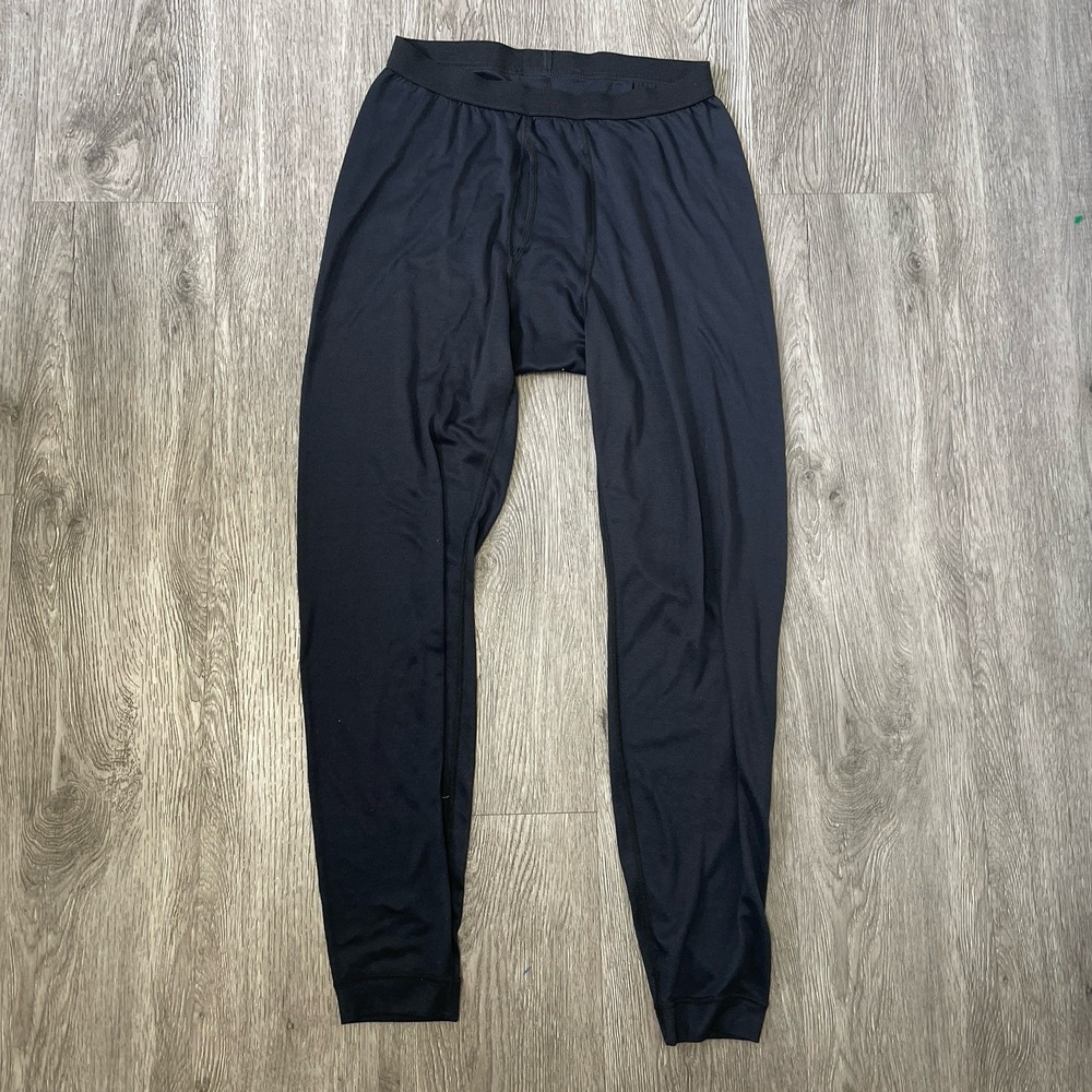 VTG Patagonia Base Layer Pants Mens Medium Black Capilene Long Johns Thermal
